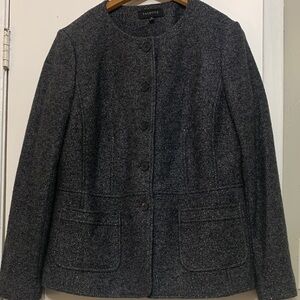 Talbots Charcoal Tweed Blazer